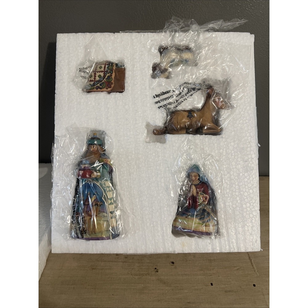 2007 Jim Shore Set of 10 Mini Nativity Figurines 4008789 Brand New In Box - Picture 5 of 9